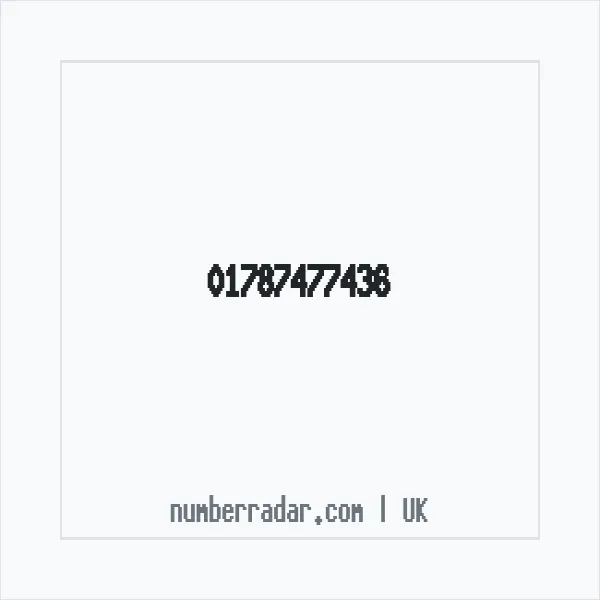 Reverse number check for +44 1787 477436 — who called me?