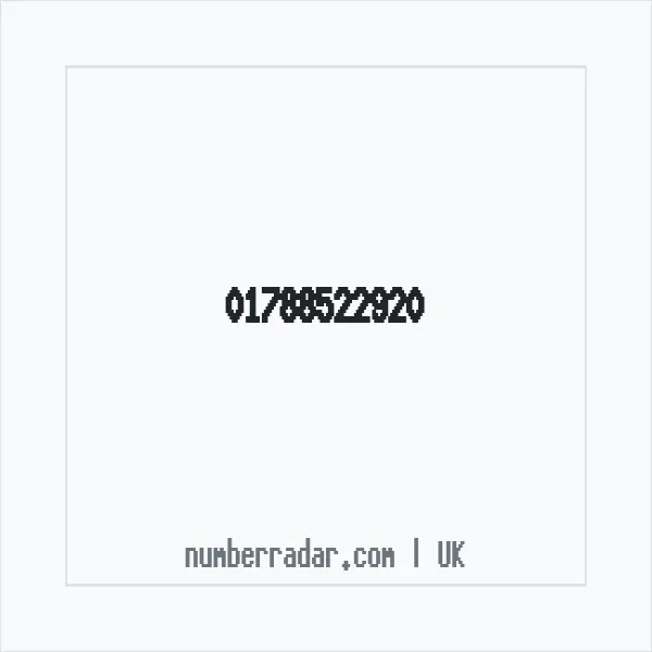 Reverse number check for +44 1788 522920 — who called me?