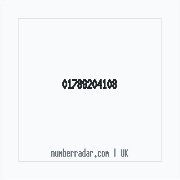 Reverse number check for +44 1789 204108 — who called me?