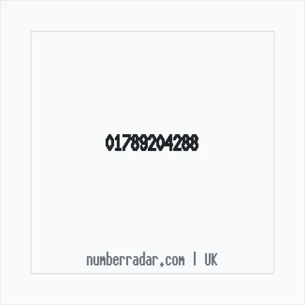 Reverse number check for +44 1789 204288 — who called me?