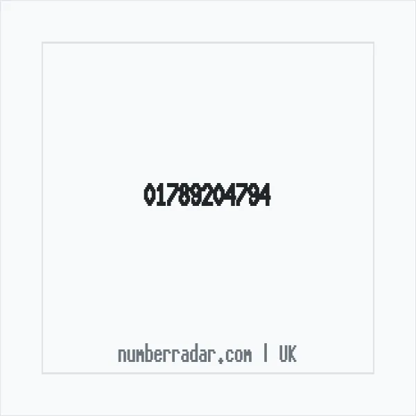 Reverse number check for +44 1789 204794 — who called me?