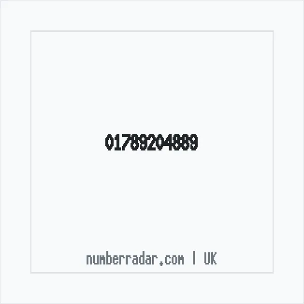 Reverse number check for +44 1789 204889 — who called me?