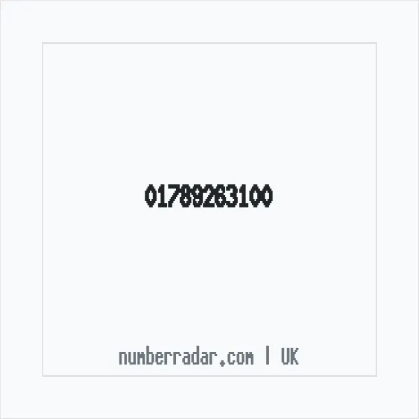 Reverse number check for +44 1789 263100 — who called me?