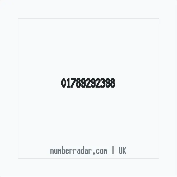 Reverse number check for +44 1789 292398 — who called me?
