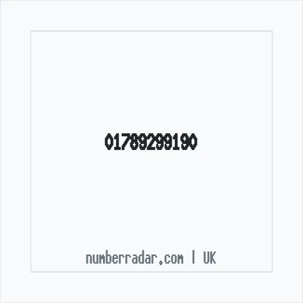 Reverse number check for +44 1789 299190 — who called me?