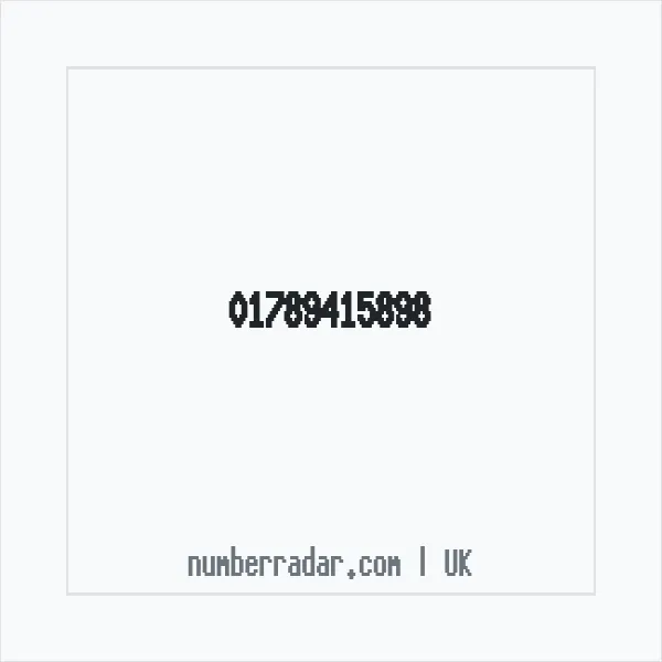 Reverse number check for +44 1789 415898 — who called me?
