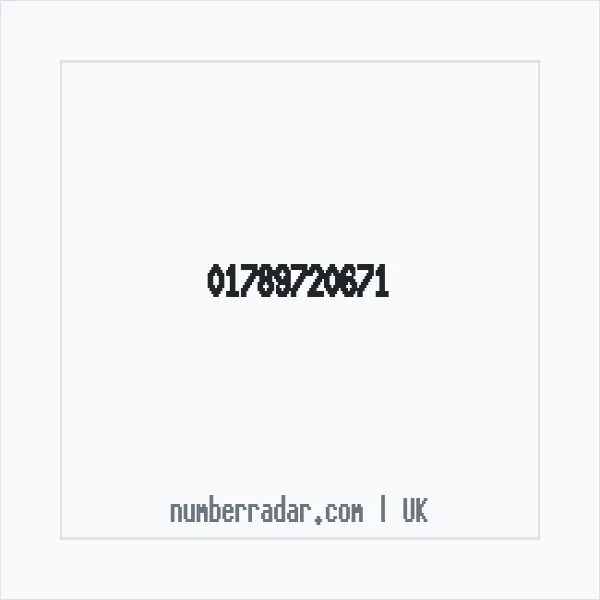 Reverse number check for +44 1789 720671 — who called me?