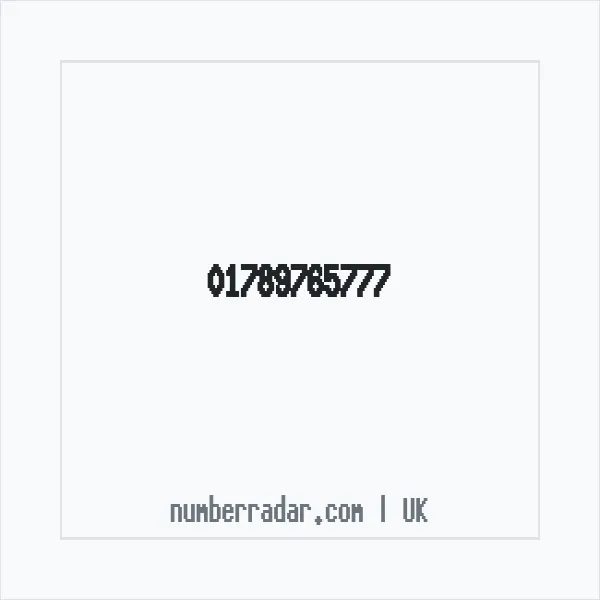 Reverse number check for +44 1789 765777 — who called me?