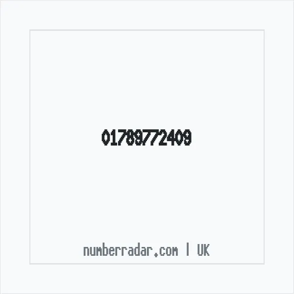 Reverse number check for +44 1789 772409 — who called me?