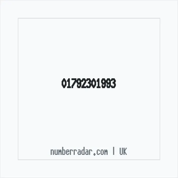 Reverse number check for +44 1792 301993 — who called me?