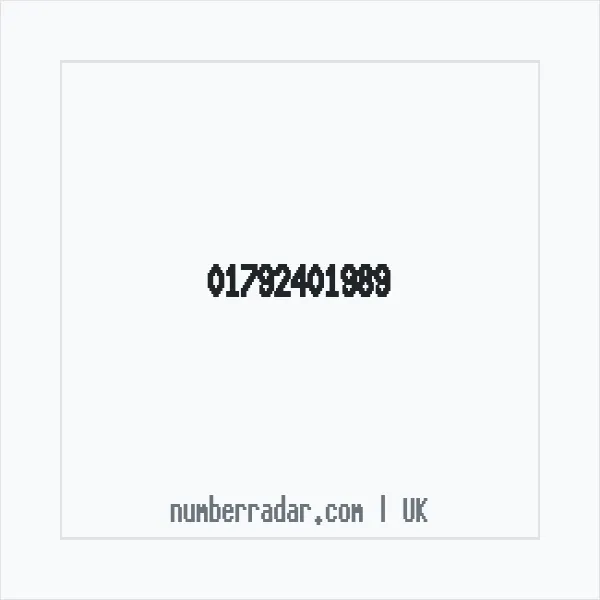 Reverse number check for +44 1792 401989 — who called me?