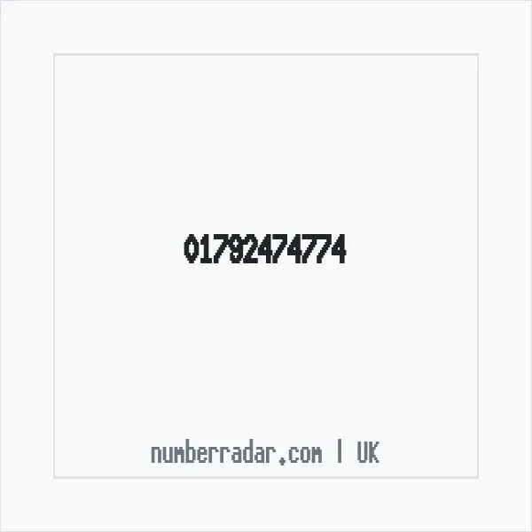 Reverse number check for +44 1792 474774 — who called me?