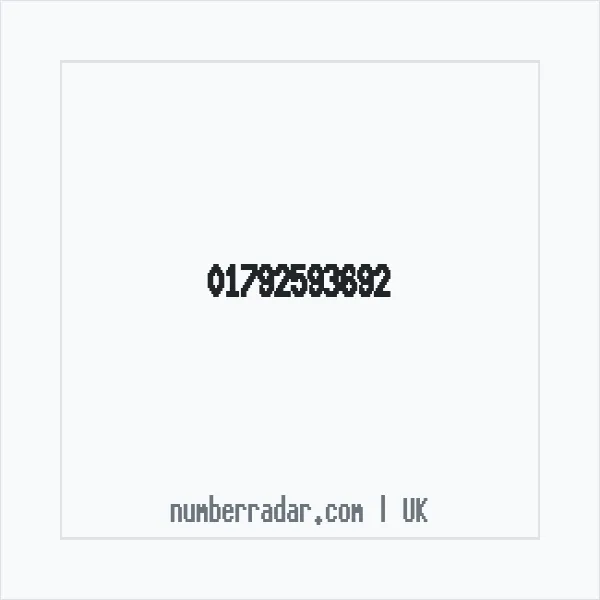 Reverse number check for +44 1792 593692 — who called me?