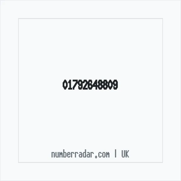 Reverse number check for +44 1792 648809 — who called me?