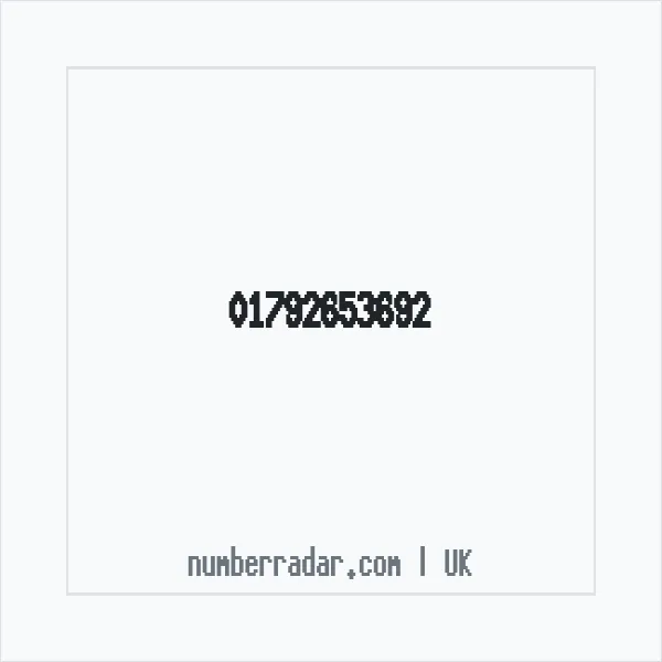 Reverse number check for +44 1792 653692 — who called me?