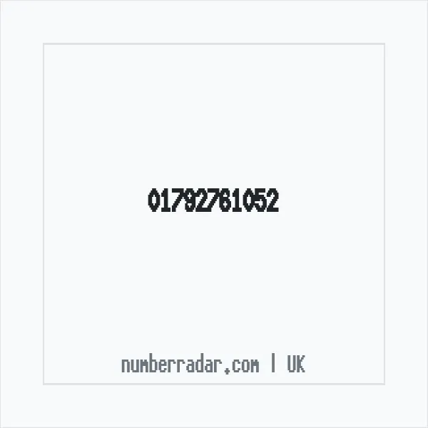 Reverse number check for +44 1792 761052 — who called me?