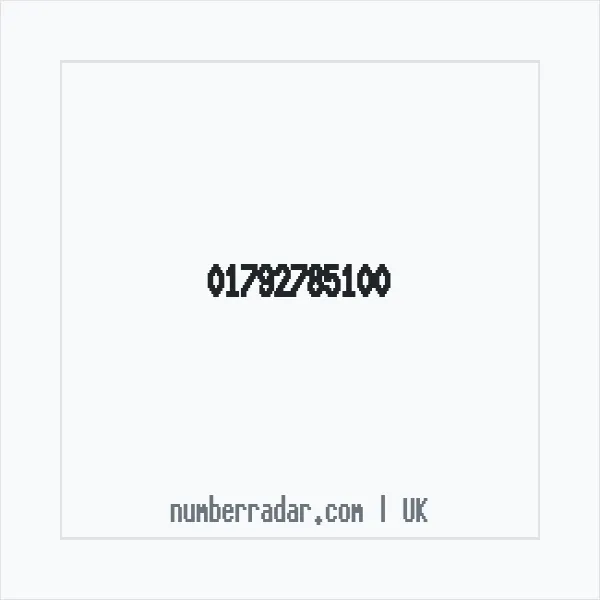 Reverse number check for +44 1792 785100 — who called me?
