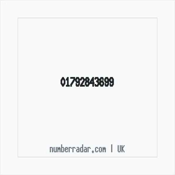 Reverse number check for +44 1792 843699 — who called me?
