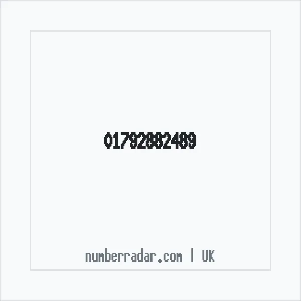 Reverse number check for +44 1792 882489 — who called me?