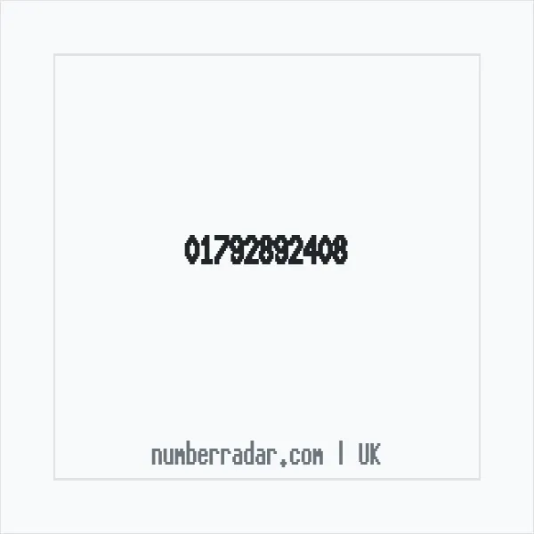 Reverse number check for +44 1792 892408 — who called me?