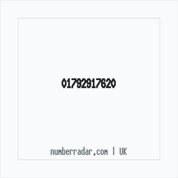 Reverse number check for +44 1792 917620 — who called me?