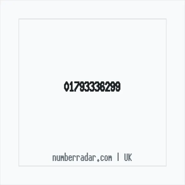 Reverse number check for +44 1793 336299 — who called me?