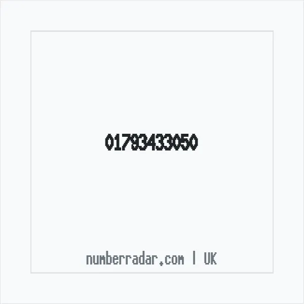 Reverse number check for +44 1793 433050 — who called me?