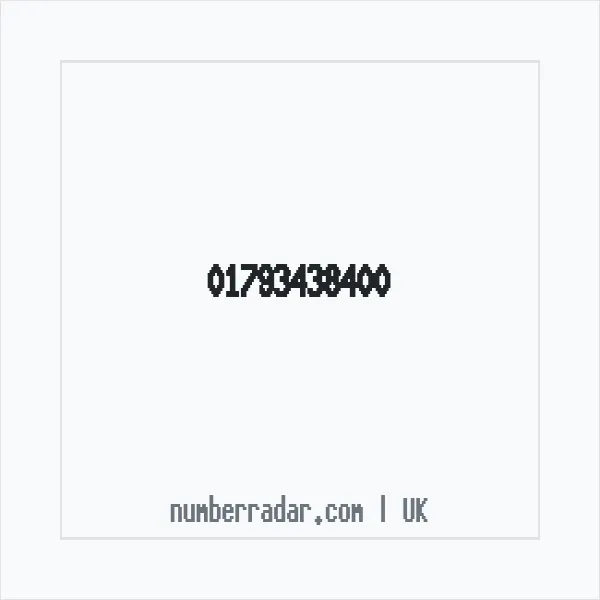Reverse number check for +44 1793 438400 — who called me?