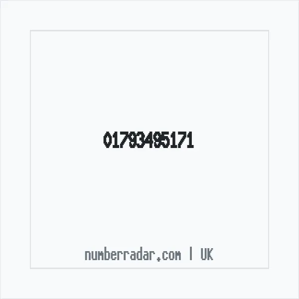 Reverse number check for +44 1793 495171 — who called me?