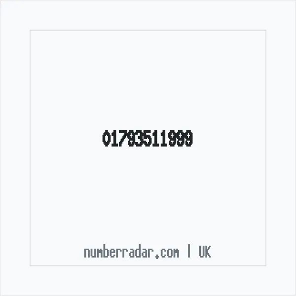 Reverse number check for +44 1793 511999 — who called me?