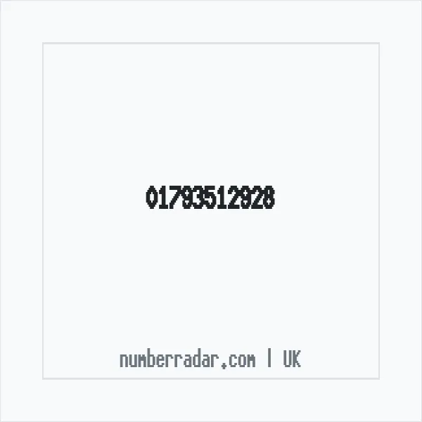 Reverse number check for +44 1793 512928 — who called me?