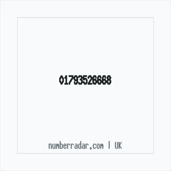 Reverse number check for +44 1793 526668 — who called me?