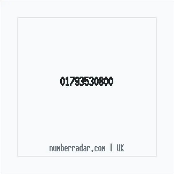 Reverse number check for +44 1793 530800 — who called me?