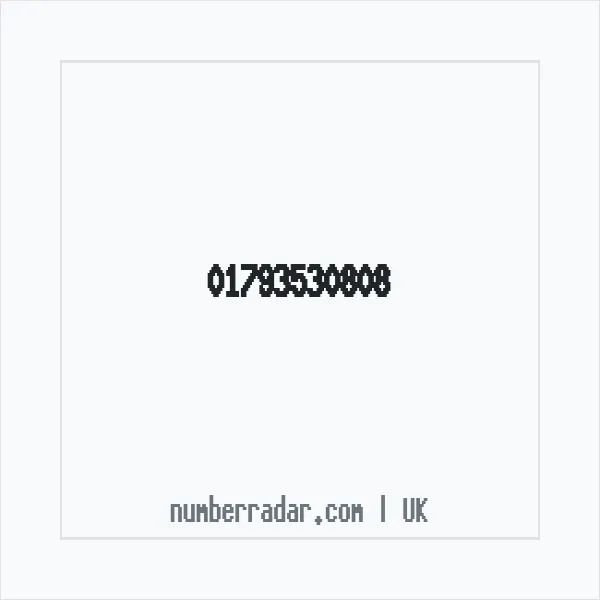 Reverse number check for +44 1793 530808 — who called me?