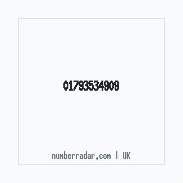 Reverse number check for +44 1793 534909 — who called me?
