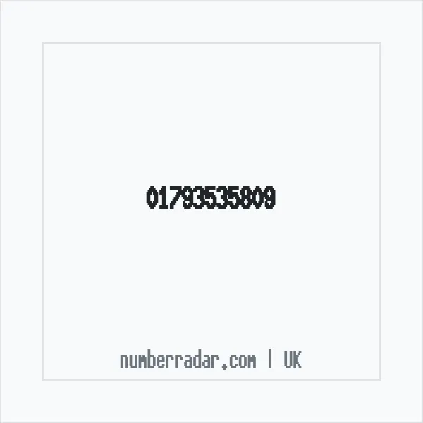 Reverse number check for +44 1793 535809 — who called me?