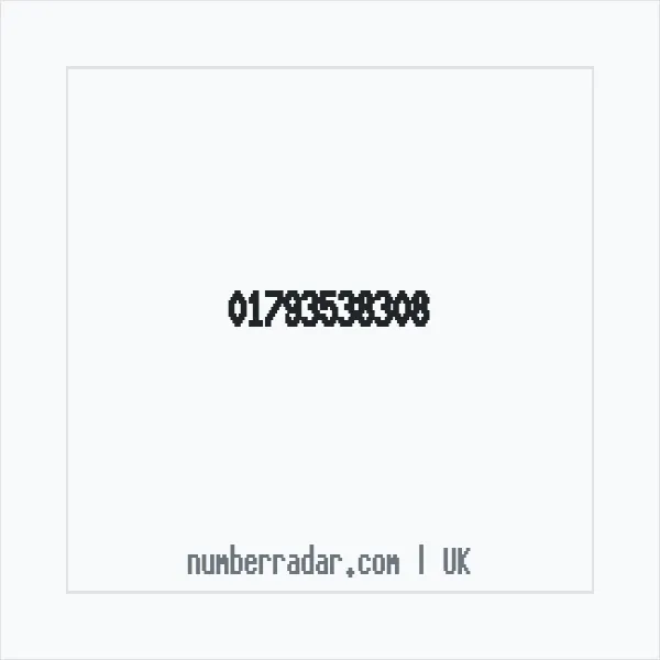 Reverse number check for +44 1793 538308 — who called me?