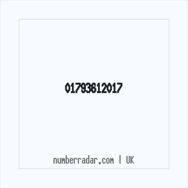 Reverse number check for +44 1793 612017 — who called me?