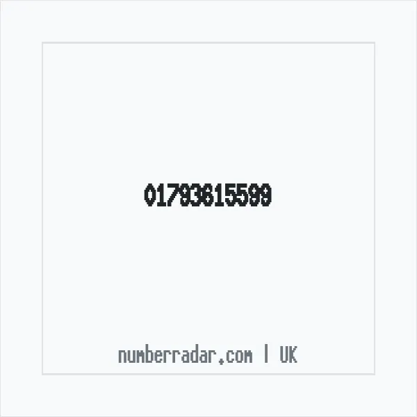 Reverse number check for +44 1793 615599 — who called me?