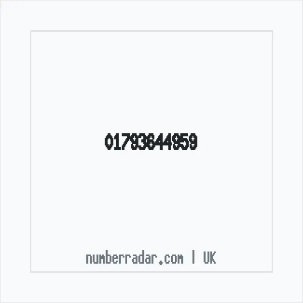 Reverse number check for +44 1793 644959 — who called me?