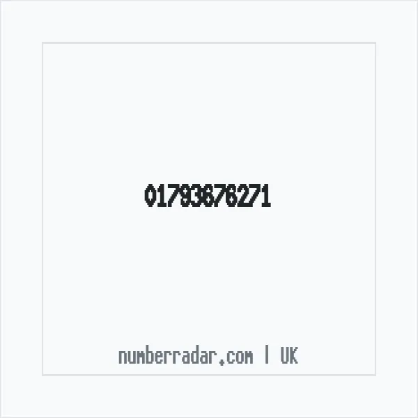 Reverse number check for +44 1793 676271 — who called me?