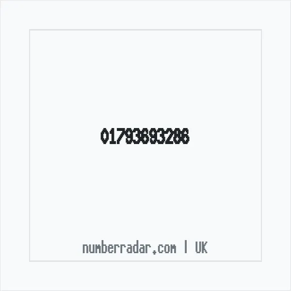Reverse number check for +44 1793 693286 — who called me?
