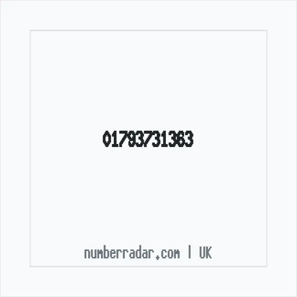 Reverse number check for +44 1793 731363 — who called me?