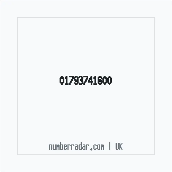 Reverse number check for +44 1793 741600 — who called me?