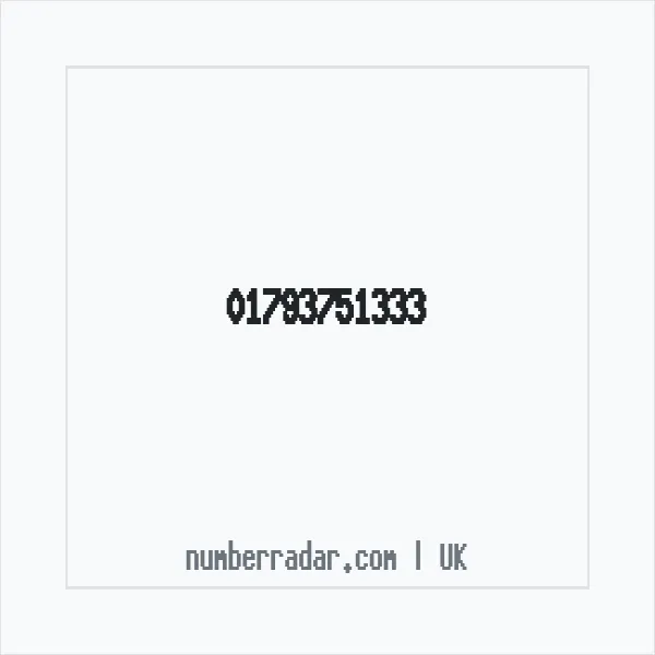 Reverse number check for +44 1793 751333 — who called me?
