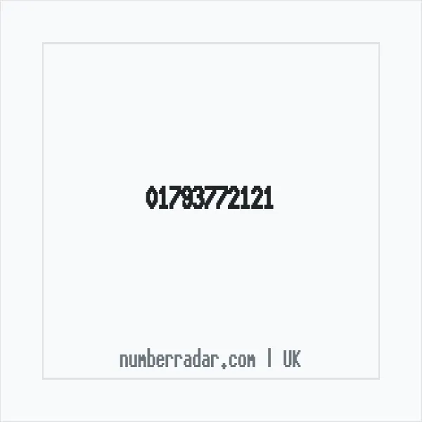 Reverse number check for +44 1793 772121 — who called me?