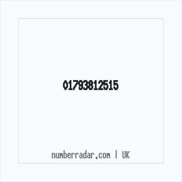 Reverse number check for +44 1793 812515 — who called me?