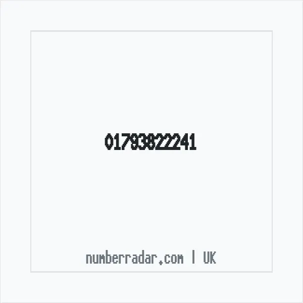 Reverse number check for +44 1793 822241 — who called me?