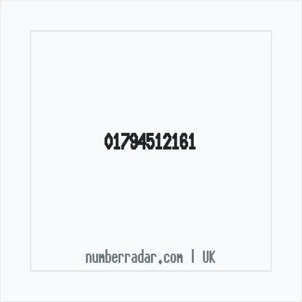Reverse number check for +44 1794 512161 — who called me?