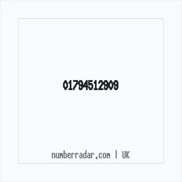 Reverse number check for +44 1794 512909 — who called me?
